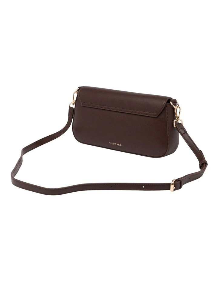Mocha Sophie Baguette Shoulder Bag - Choc image 2