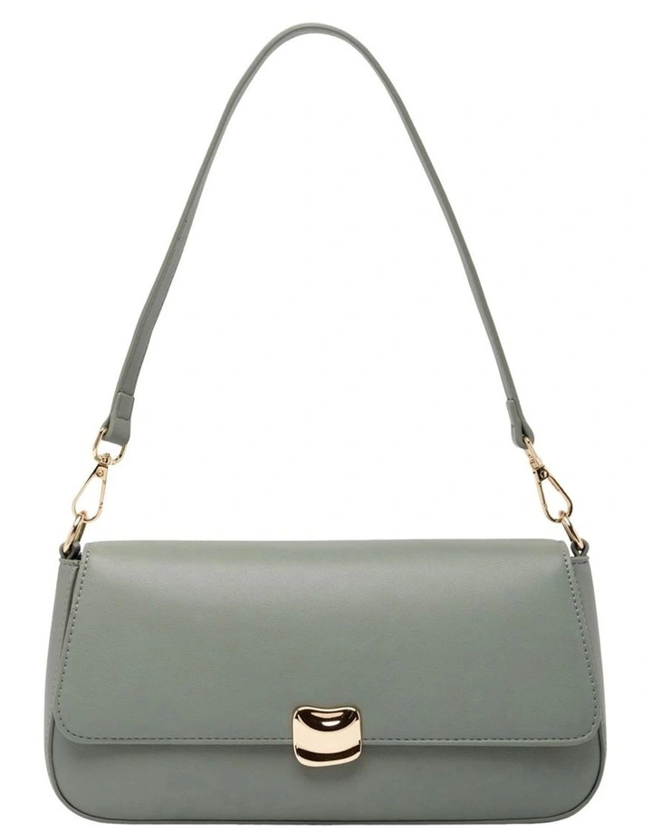 Mocha Sophie Baguette Shoulder Bag - Sage image 1