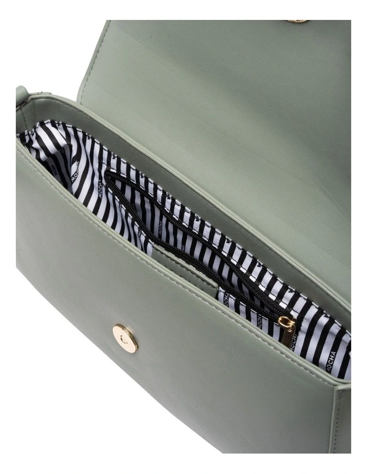 Mocha Sophie Baguette Shoulder Bag - Sage image 3