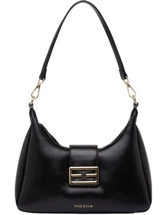 Mocha Effie Shoulder Bag - Black