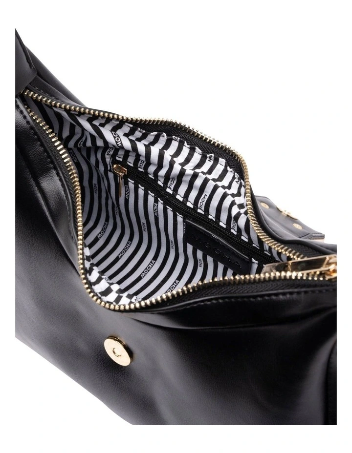 Mocha Effie Shoulder Bag - Black image 3