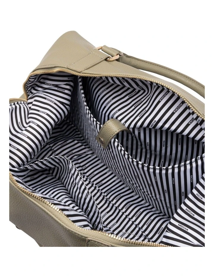 Mocha Alexandria Classic Duffle Bag - Sage image 3