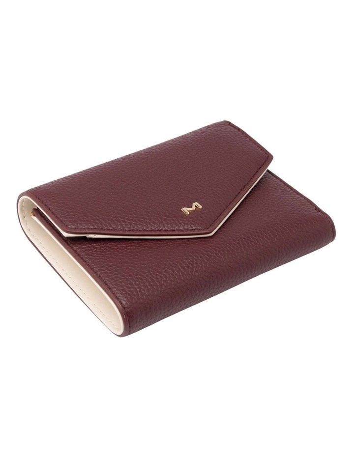 Mocha Rylee Two Tone Wallet - Burgundy/Cream image 3