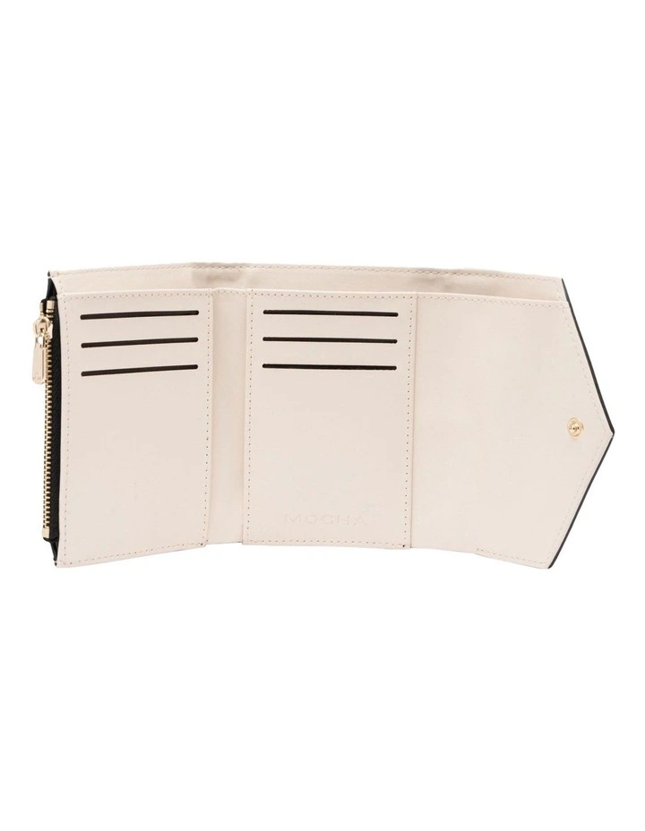 Mocha Rylee Two Tone Wallet - Black/Cream image 2