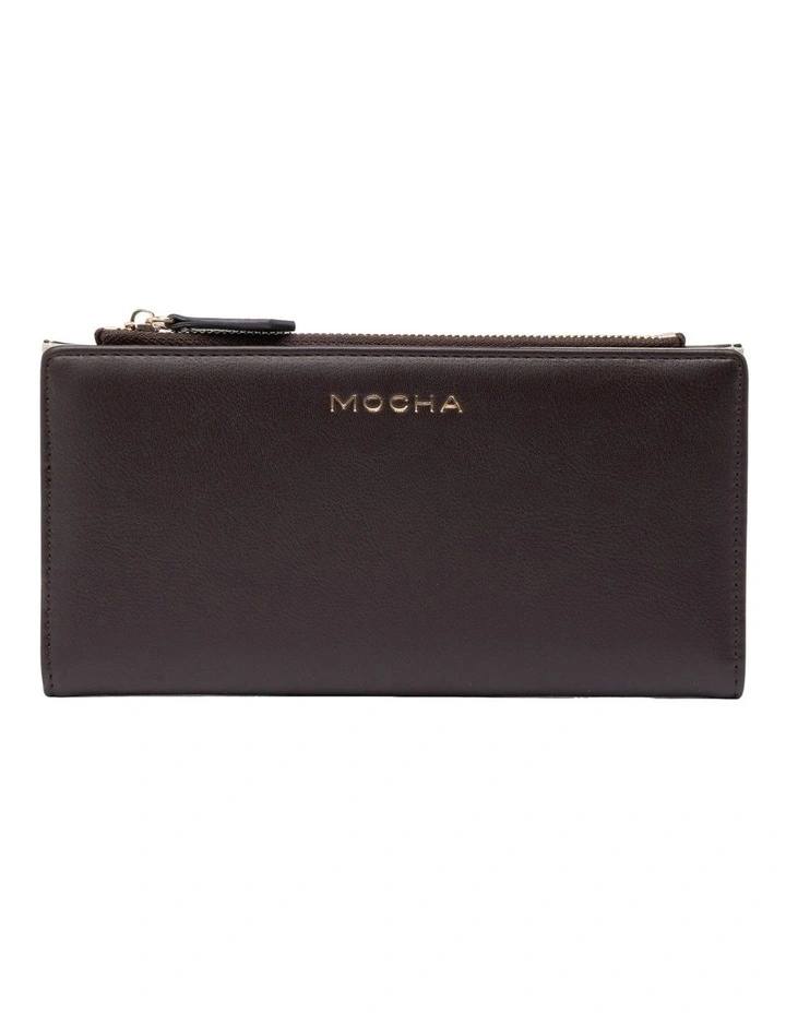 Mocha Classic Arya Wallet - Choc/Olive image 1
