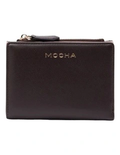 Mocha Small Classic Arya Wallet - Choc/Rose