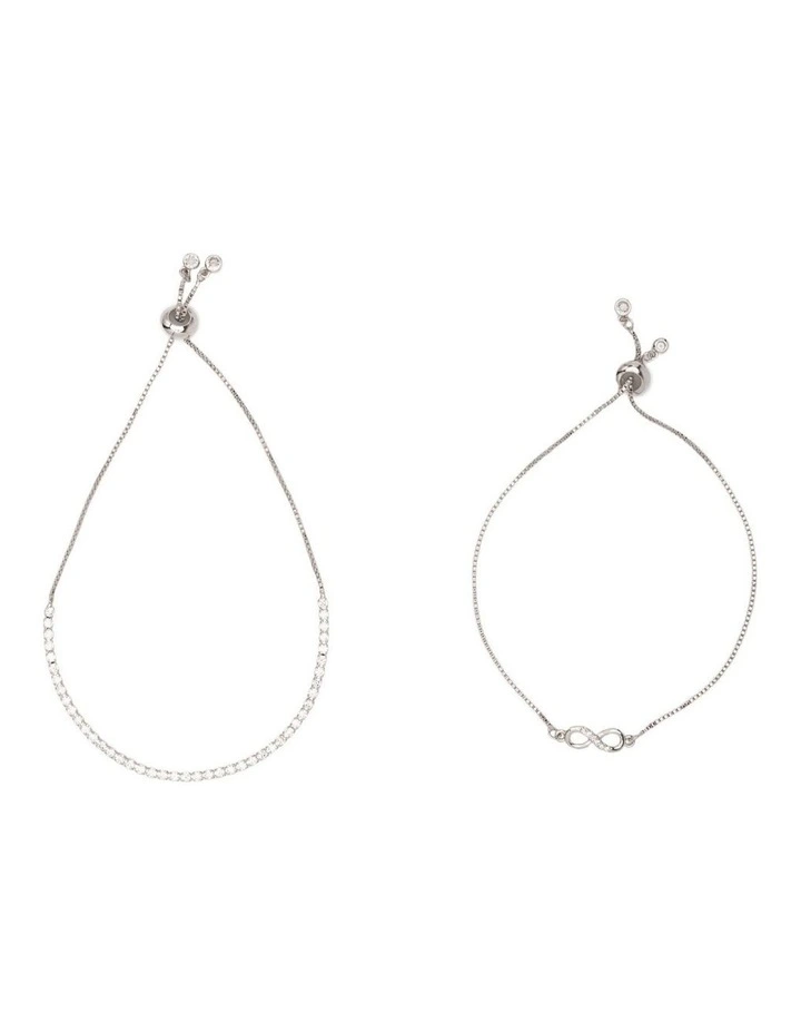 Adjustable Bracelet in Silver image 2