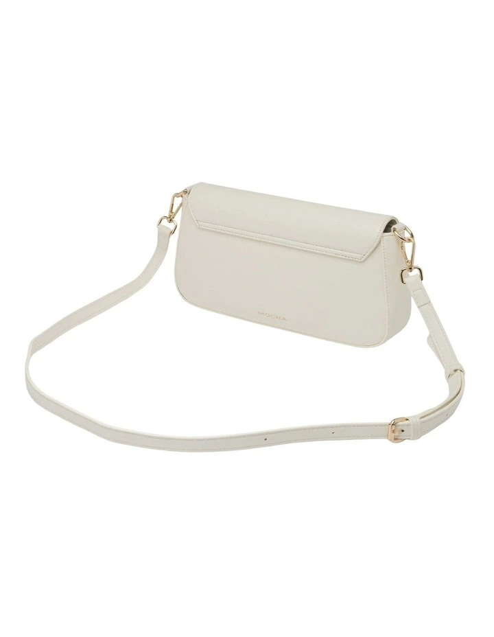 Sophie Baguette Shoulder Bag in White image 2