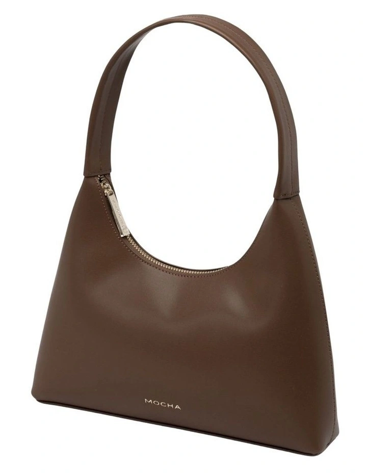 Emery Small Soft Shoulder Bag in Espresso image 2