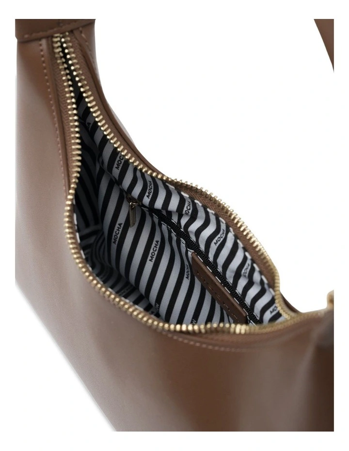 Emery Small Soft Shoulder Bag in Espresso image 3