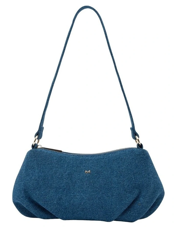 June Denim Shoulder Bag in Blue image 1