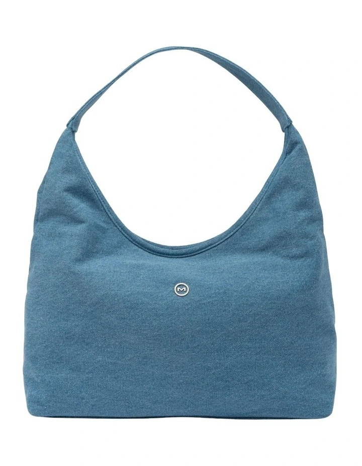 Emery Denim Hobo Bag in Blue image 1