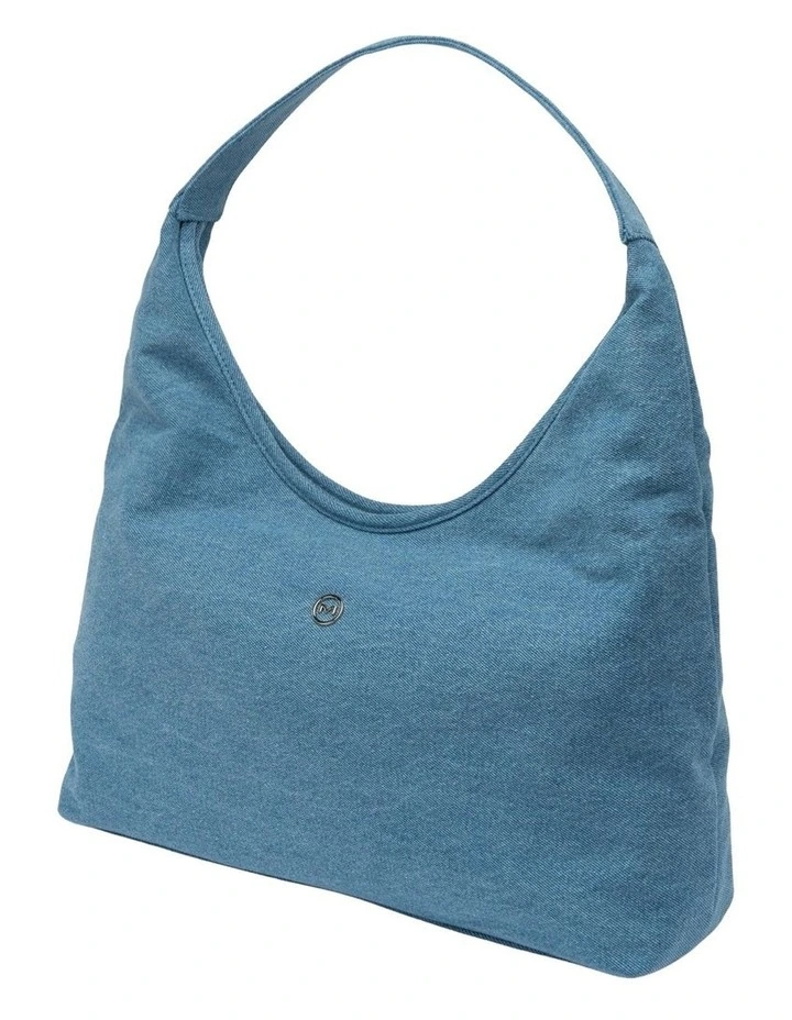 Emery Denim Hobo Bag in Blue image 2