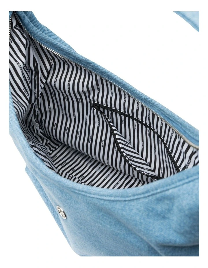 Emery Denim Hobo Bag in Blue image 3