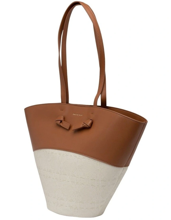 Valentina Fan Tote in Tan image 2