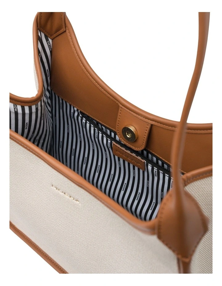 Mocha Marina Tote - Tan image 3