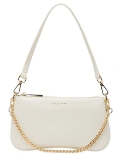 Cleo Double Shoulder Bag in White