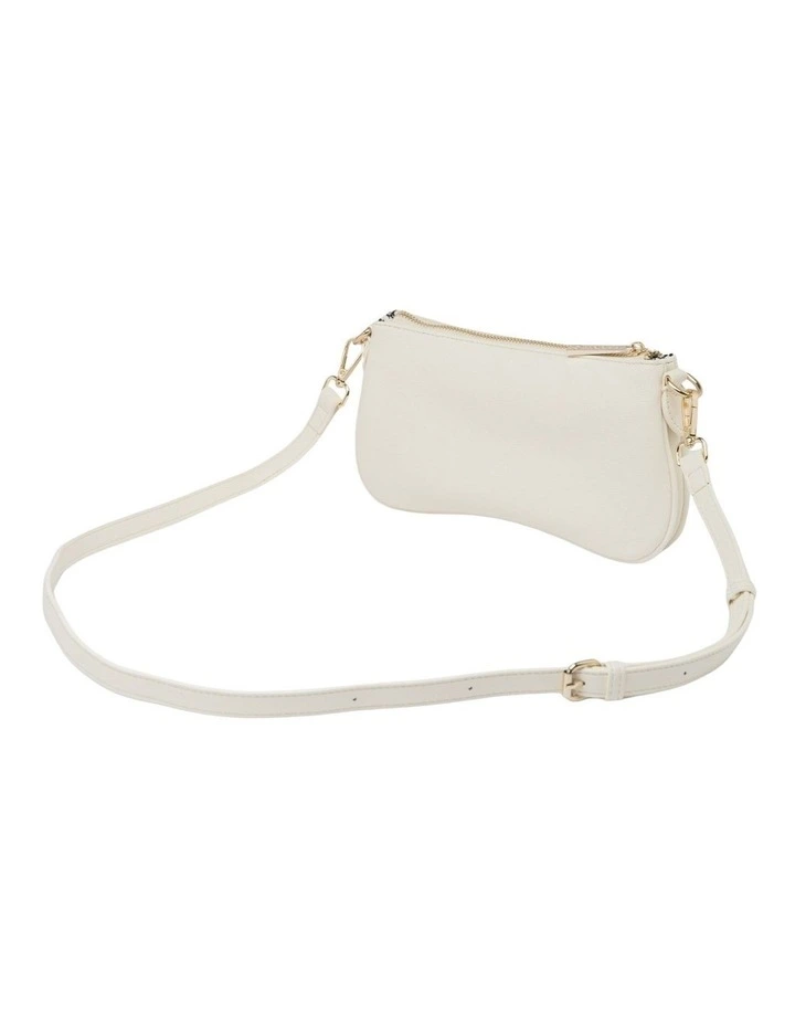 Cleo Double Shoulder Bag in White image 2