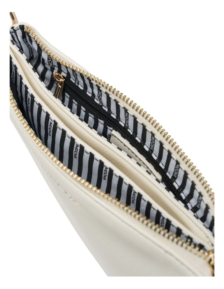 Cleo Double Shoulder Bag in White image 3