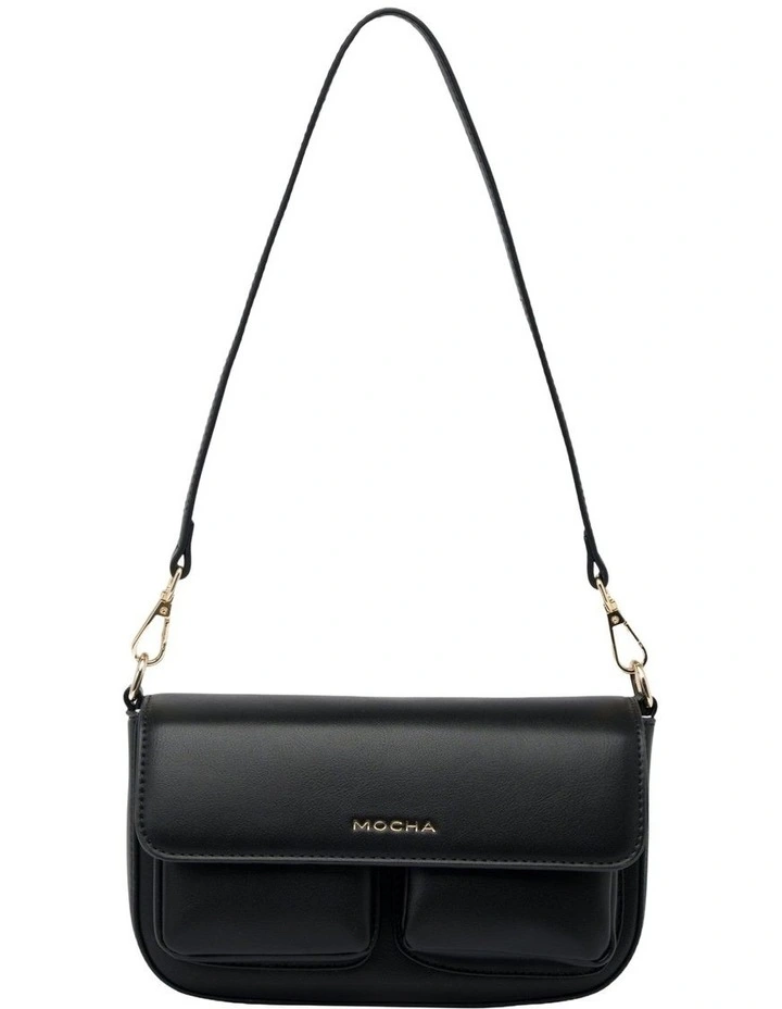 Donnette Multi Pocket Crossbody Bag in Black image 1