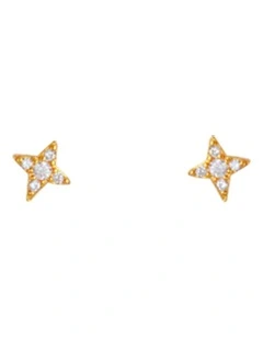 Bianc Shine Studs in Gold