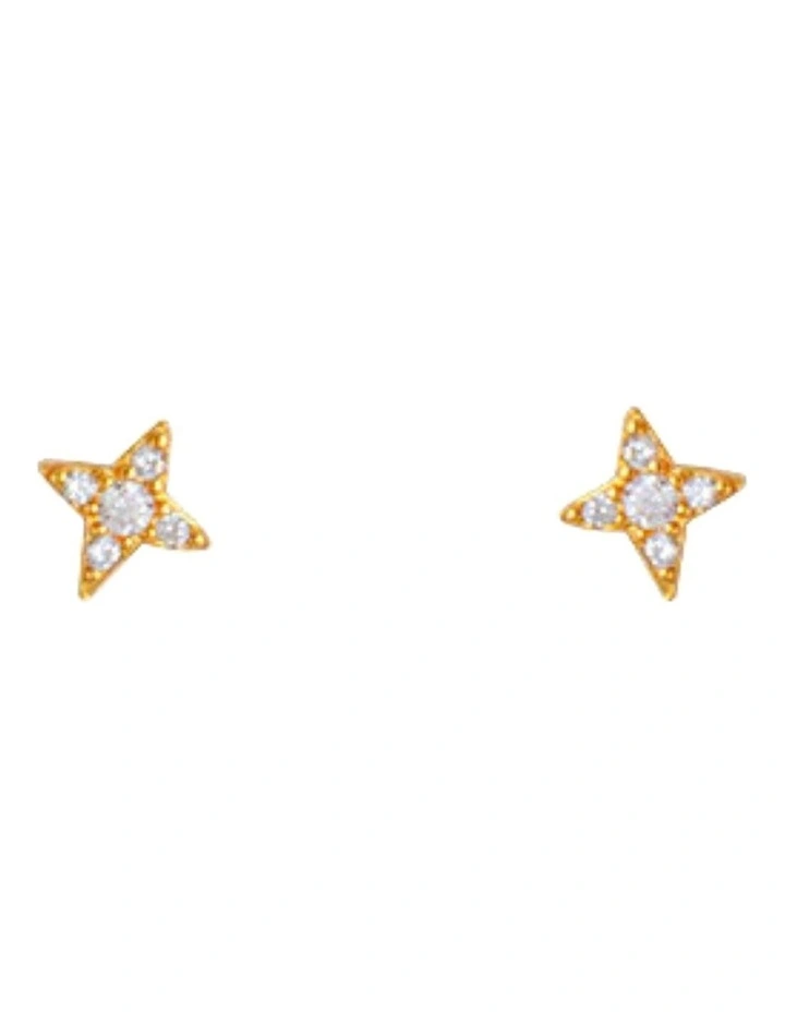 Bianc Shine Studs in Gold image 1