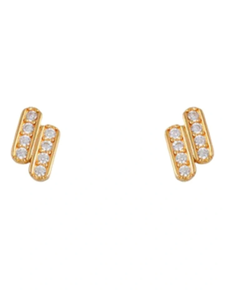 Bianc Lumi Studs in Gold image 1