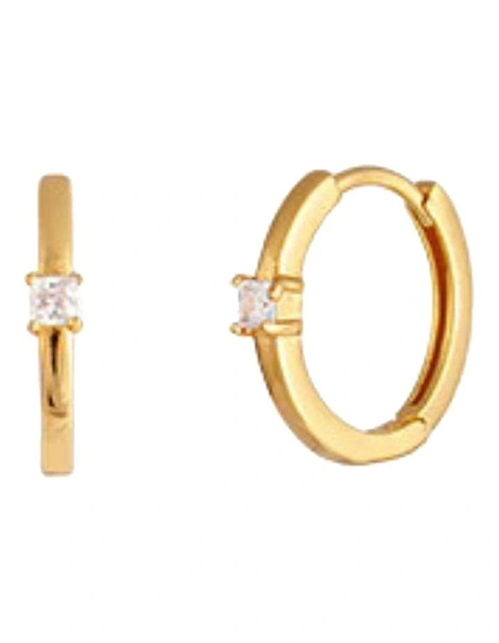 Bianc Elsie Huggies Earrings in Gold image 1