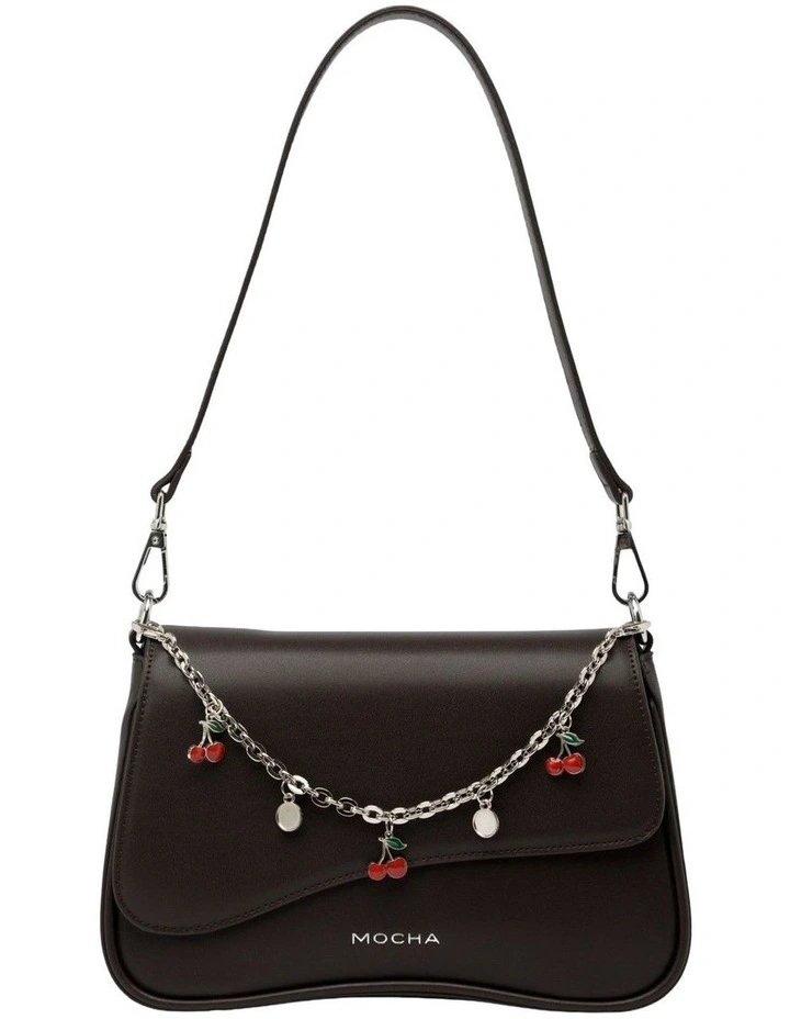 Mocha Zoe Wavy Crossbody Bag in Espresso image 1