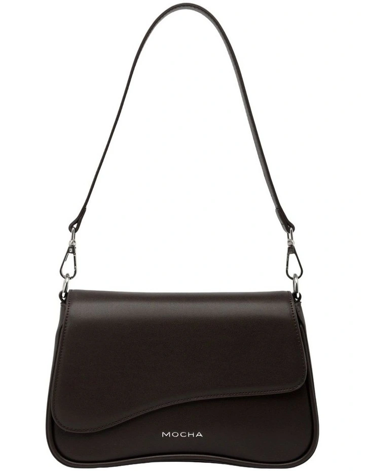 Mocha Zoe Wavy Crossbody Bag in Espresso image 2