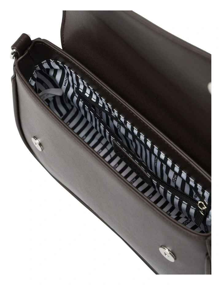 Mocha Zoe Wavy Crossbody Bag in Espresso image 4