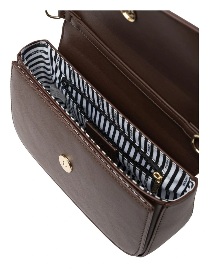 Donnette Half-Chain Bag in Chocolate image 3