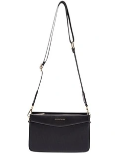 Tessa Tri-Boxy Crossbody in Black