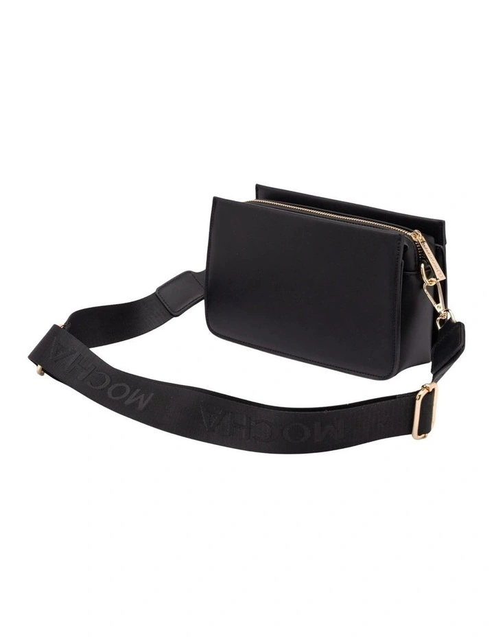 Tessa Tri-Boxy Crossbody in Black image 3