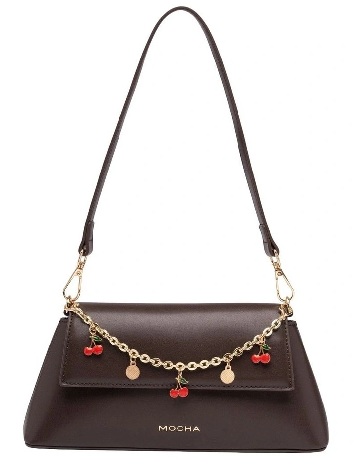 Ava Baguette Crossbody Bag in Espresso image 1