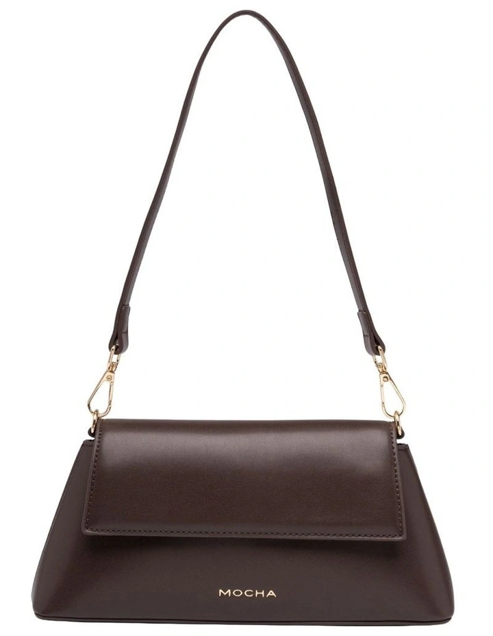 Ava Baguette Crossbody Bag in Espresso image 3