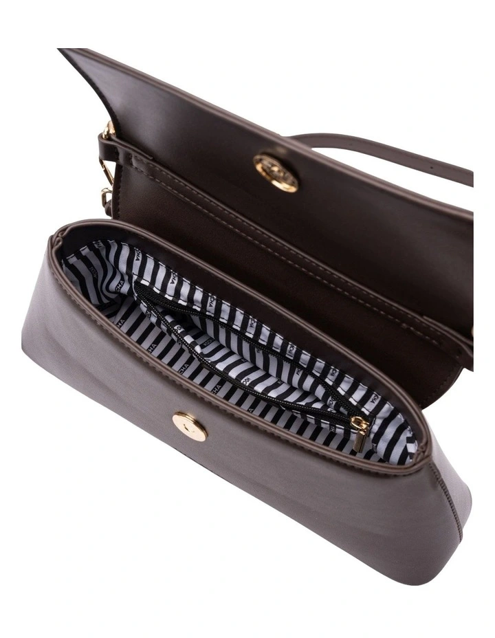 Ava Baguette Crossbody Bag in Espresso image 5