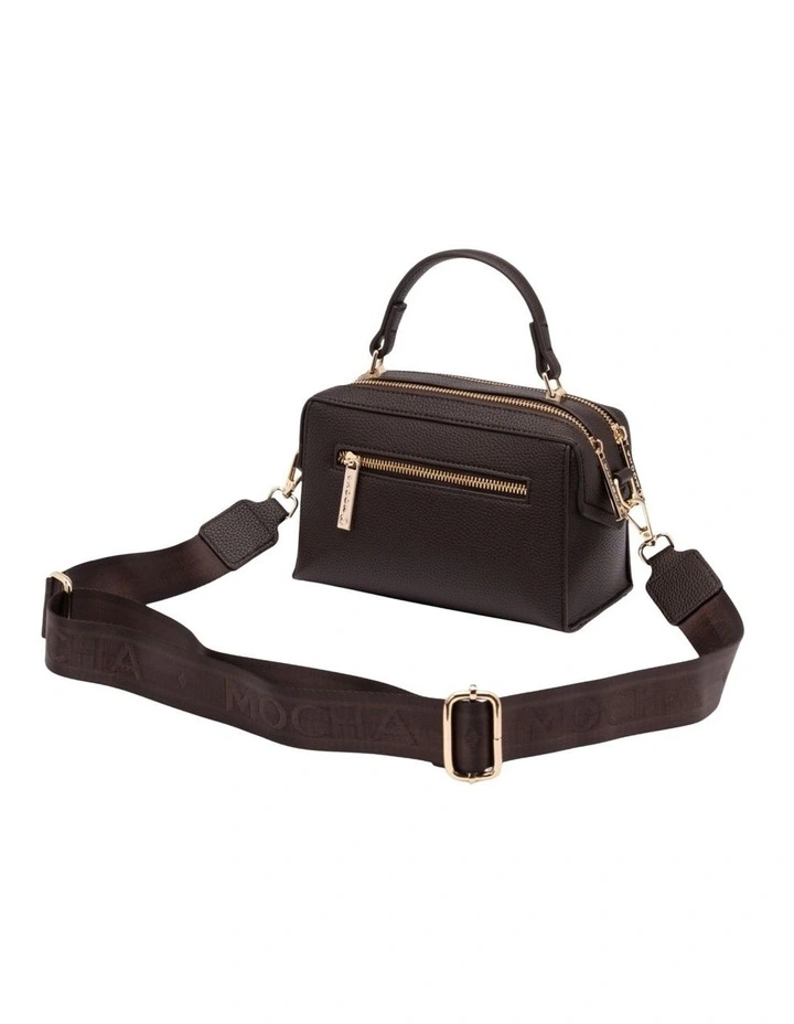 Sienna Stud Boxy Crossbody in Dark Chocolate image 2