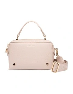 Mocha Sienna Stud Boxy Crossbody in Ecru