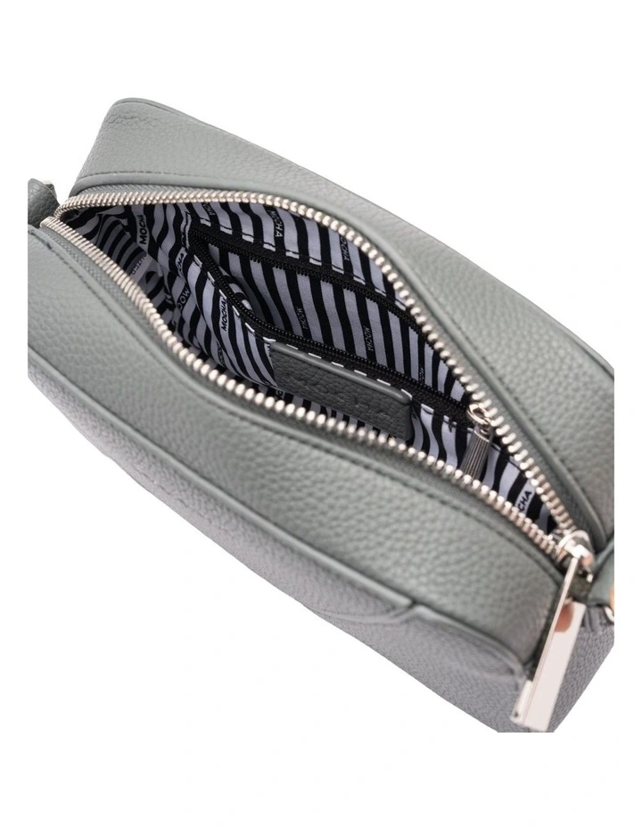 Vanessa Boxy Crossbody Bag in Blue Sage image 3