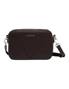 Vanessa Boxy Crossbody Bag in Dark Chocolate