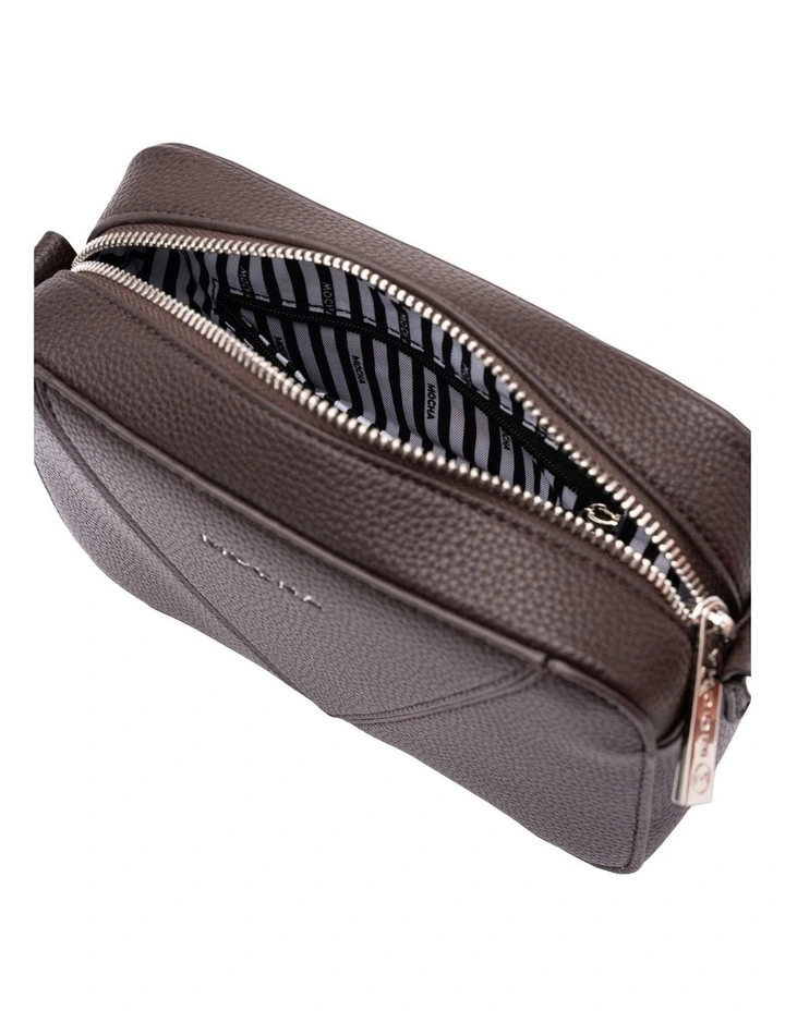 Vanessa Boxy Crossbody Bag in Dark Chocolate image 3