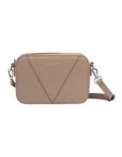 Vanessa Boxy Crossbody Bag in Taupe