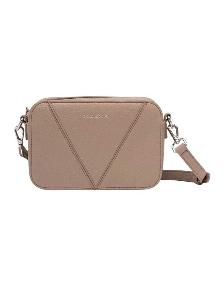 Vanessa Boxy Crossbody Bag in Taupe image 1
