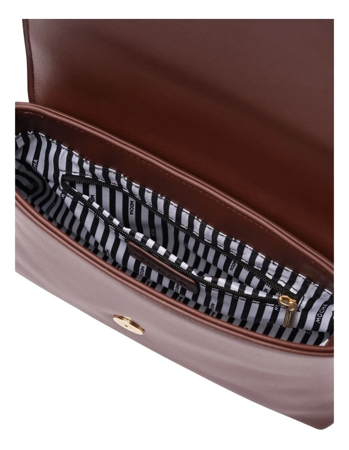 Emmy Crossbody Bag with Chain in Chestnut image 3