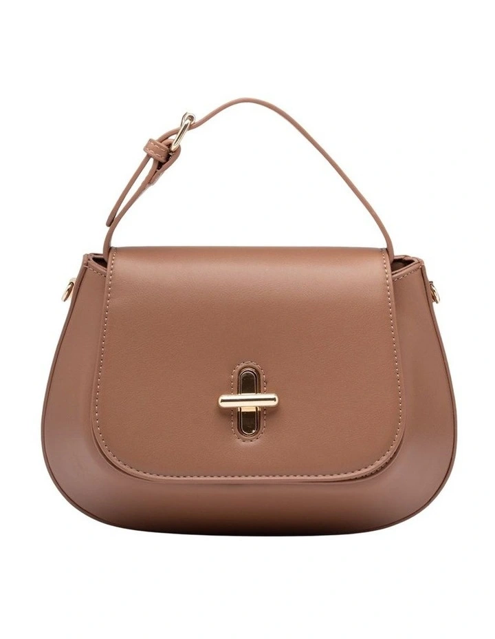 Dakota Top Handle Crossbody Bag in Taupe image 1