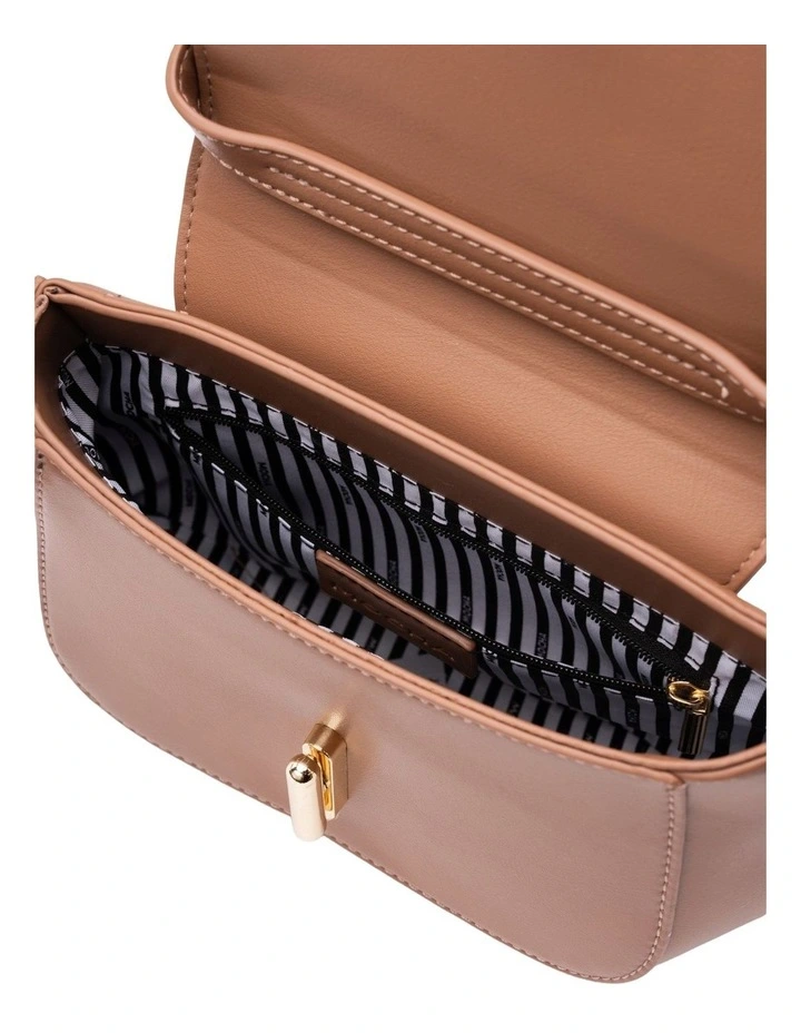 Dakota Top Handle Crossbody Bag in Taupe image 3