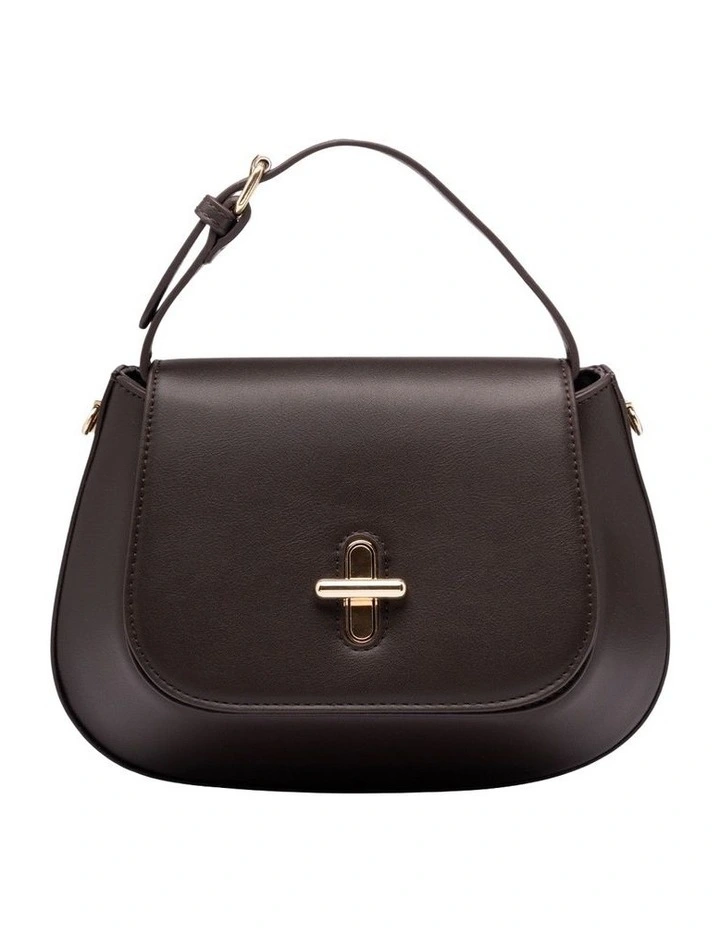 Dakota Top Handle Crossbody Bag in Black Brown image 1