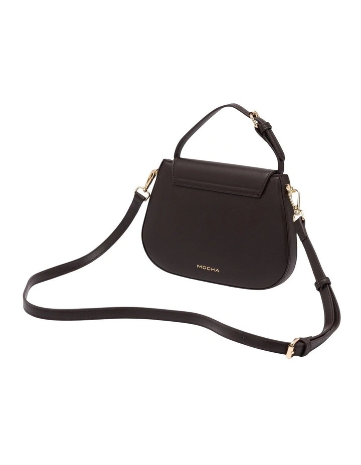Dakota Top Handle Crossbody Bag in Black Brown image 2