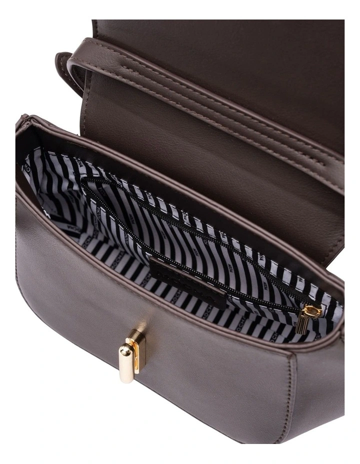 Dakota Top Handle Crossbody Bag in Black Brown image 3